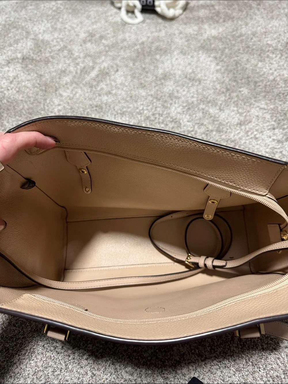 Michael Kors Blush Pebbled Leather Tote - Picture 3 of 3